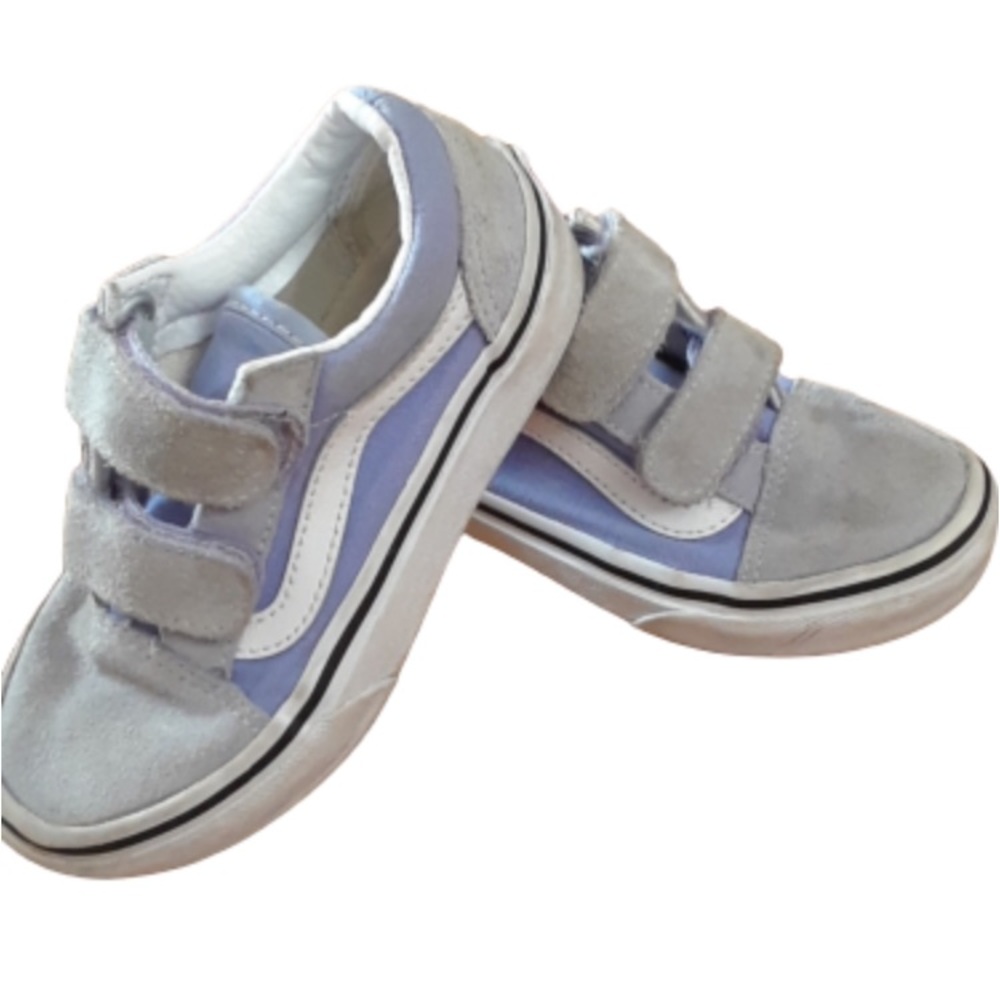 Vans Lavender and Grey Velcro size11
